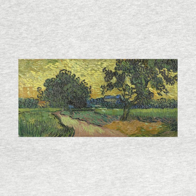 Landscape at Saint-Remy - Vincent van Gogh by KargacinArt